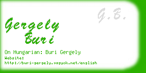 gergely buri business card